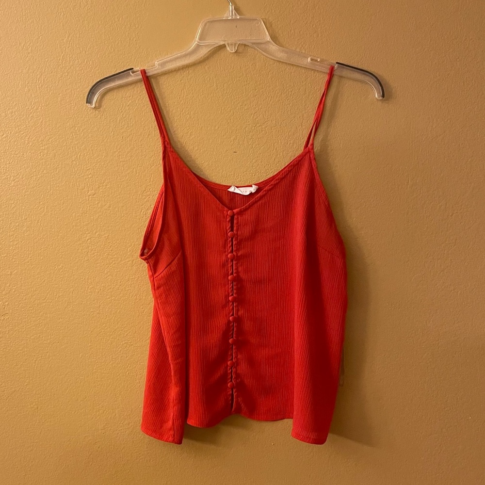 Orange cool breeze top